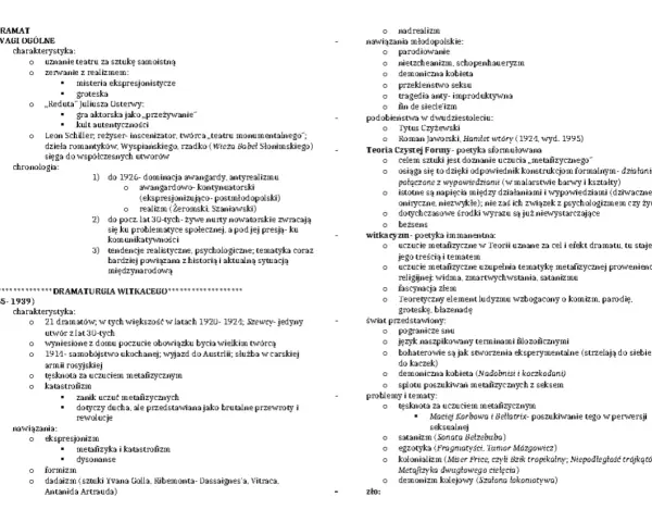 Jerzy Szaniawski, autor "Dramaturgii Witkacego", analizuje jego twórczość, od ekspresjonizmu po metafizykę.