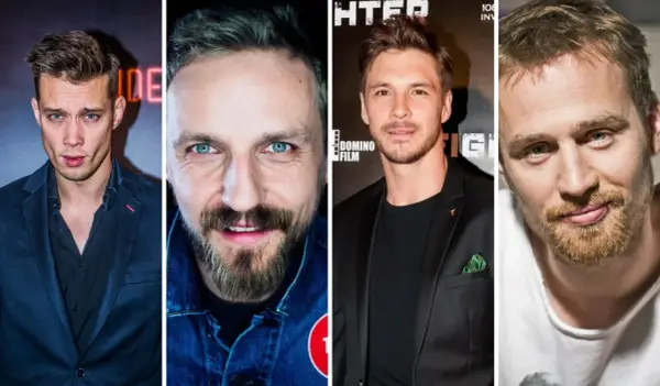 Czterech młodych polskich aktorów serialowych: Mateusz Banasiuk, Michał Żurawski, Antoni Pawlicki i Tomasz Schuchardt.